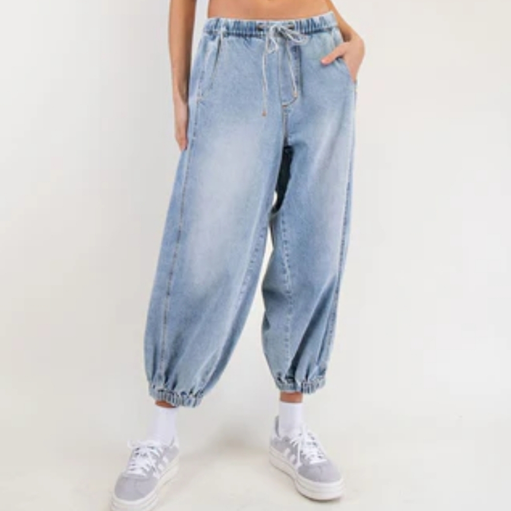 The Greii Snow Washed Jogger Jeans Size Medium